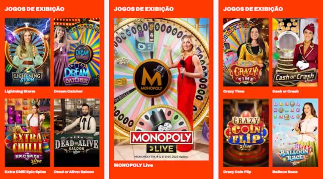 Tabela dos jogos
